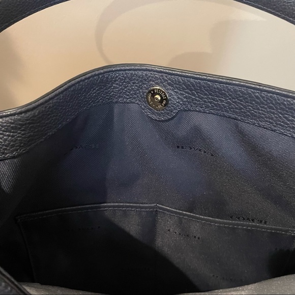 Coach Edie Blue Shoulder Bag - Picture 11 of 16